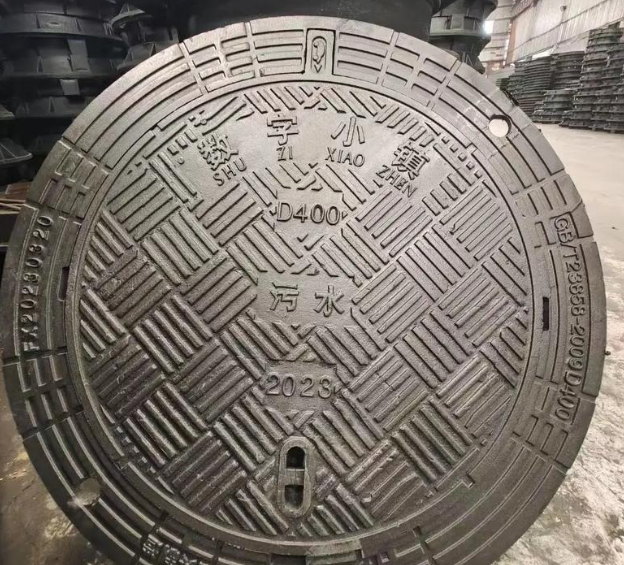 汤原球墨铸铁防沉降井盖展示